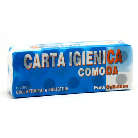CARTA IGIENICA PURA CELLULOSA 155 STAPPI 2 VELI 10 ROT. Foto prodotto